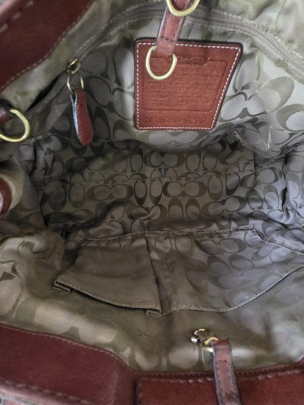 Vintage Coach Hamptons Braided Cognac Leather Carryall Bag Y2K Limited Edition - Picture 8 of 16